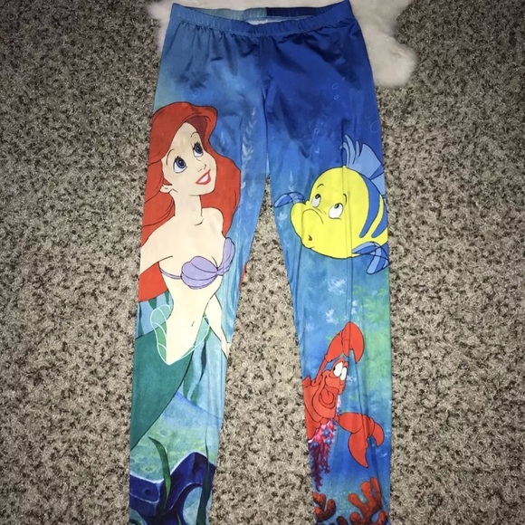 Disney Pants - Disney Woman Jeggings Little Mermaid Ariel Sz XL